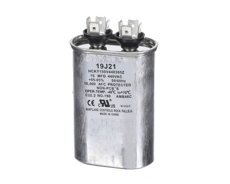 LENNOX PARTS Lennox 19J21 Capacitor 15MFD@440V Oval - SKU LEN19J21