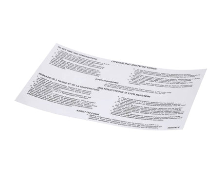 LINCOLN PARTS Lincoln 2802543 Label Oper 2''GAS - SKU LIN2802543