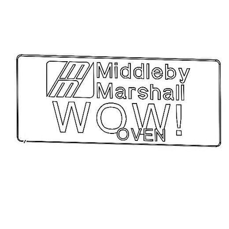 MIDDLEBY PARTS Middleby 60717 Lbl,mm Wow Logo Plastic - SKU MD60717