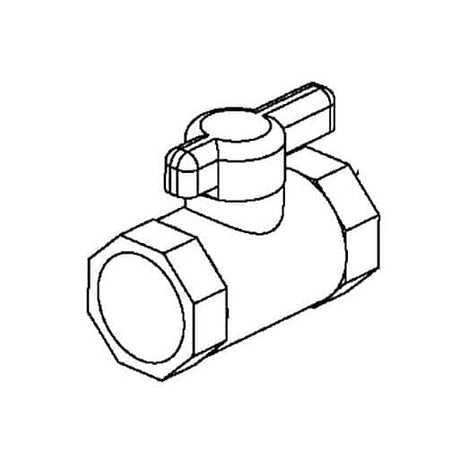 MIDDLEBY PARTS Middleby 62307 Valve,gas Manual Ball 1/2X1/2 - SKU MD62307