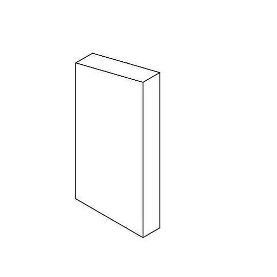 MARSAL PIZZA OVENS PARTS Marsal Pizza Ovens 70229 Yellow Brick Angle 6X10.5X1.5 - SKU MRS70229