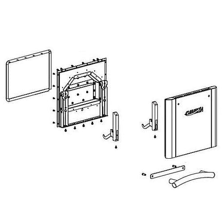 OVENTION PARTS Ovention R04.55.892.00 Kit Door Assembly MISA-A12 - SKU OVER04.55.892.00