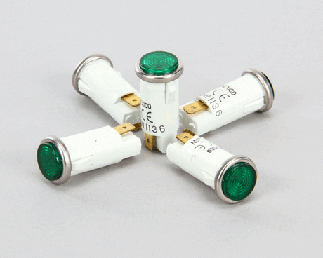 PRINCE CASTLE PARTS Prince Castle 71-135-3S Pilot Light Green 120V (PKG/5) - SKU PC71-135-3S