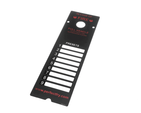 PERFECT FRY PARTS Perfect Fry 83488 Label Preset Pfc - SKU PFC83488