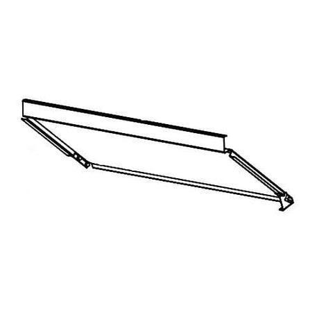 RANDELL PARTS Randell RPPCR1702 Cover Hinged See Through DPT120 Ctr W/ Flange - SKU RDRPPCR1702