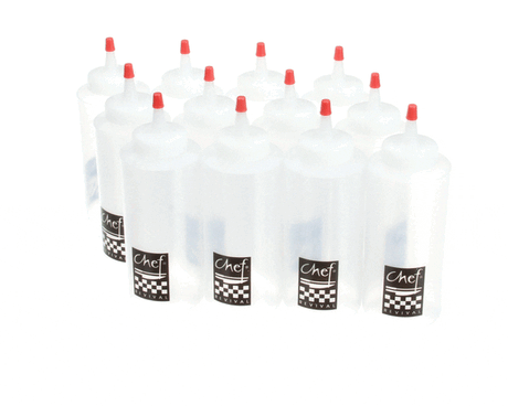 SAN JAMAR PARTS San Jamar P8012 Squeeze Bottle - 12 Oz - Clear - SKU SJP8012