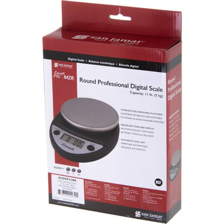 SAN JAMAR PARTS San Jamar SCDGP11BK NSF Listed Digital Scale 11 Lb / 5 Kg -B - SKU SJSCDGP11BK
