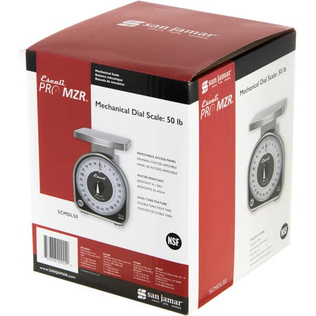 SAN JAMAR PARTS San Jamar SCMDL50 Mechanical Dial Scale 50 Lb - SKU SJSCMDL50