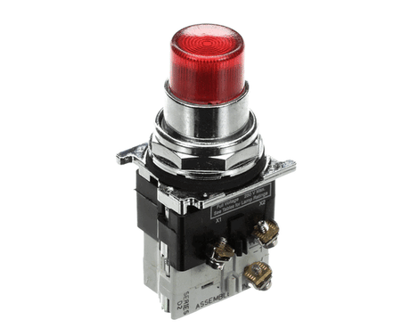 SOMAT PARTS Somat 51010 Push Button Illum Red 120V C/H - SKU SMT51010
