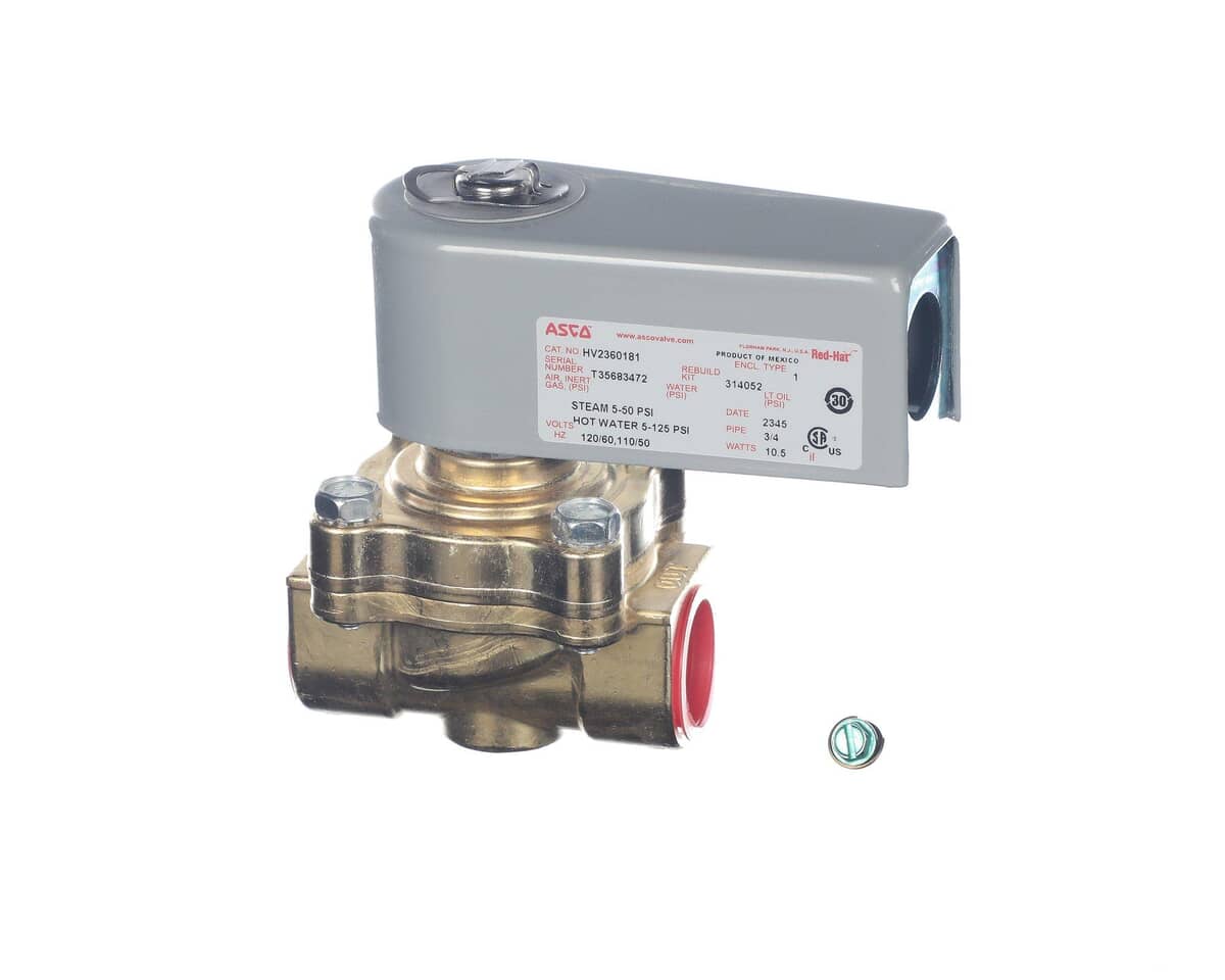 STERO DISHWASHER PARTS Stero Dishwasher 0P-542815 Valve 3/4 120V Stm H/W Asco - SKU SO0P-542815