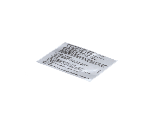 SOUTHBEND RANGE PARTS Southbend Range 1174748 Plate Lighting Instr English - SKU SOU1174748