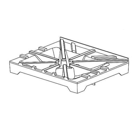 SOUTHBEND RANGE PARTS Southbend Range 1190554 Grate Cafe Pyro Rear - SKU SOU1190554