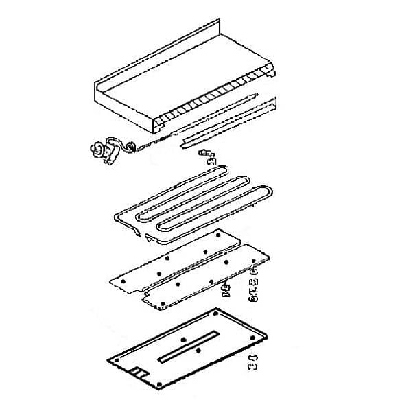 SOUTHBEND RANGE PARTS Southbend Range 20G1A32 Assy Griddle 36X24 208V - SKU SOU20G1A32
