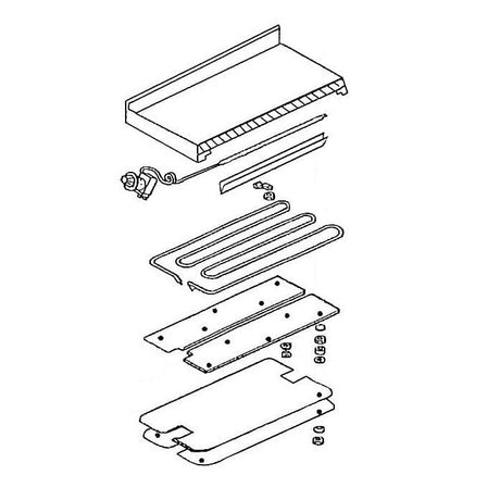 SOUTHBEND RANGE PARTS Southbend Range 7603538 Assy Griddle 24IN RA36 - SKU SOU7603538