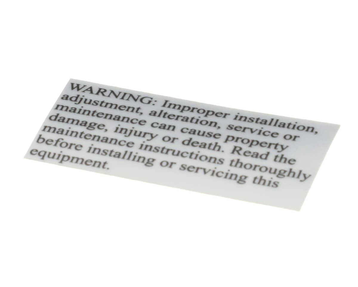 STAR PARTS Star 2M-Z1280 Label-Warning - SKU STA2M-Z1280