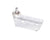 SILVER KING PARTS Silver King 21854-01 Wment Hinge Center LH Skdi/Fs - SKU SVK21854-01