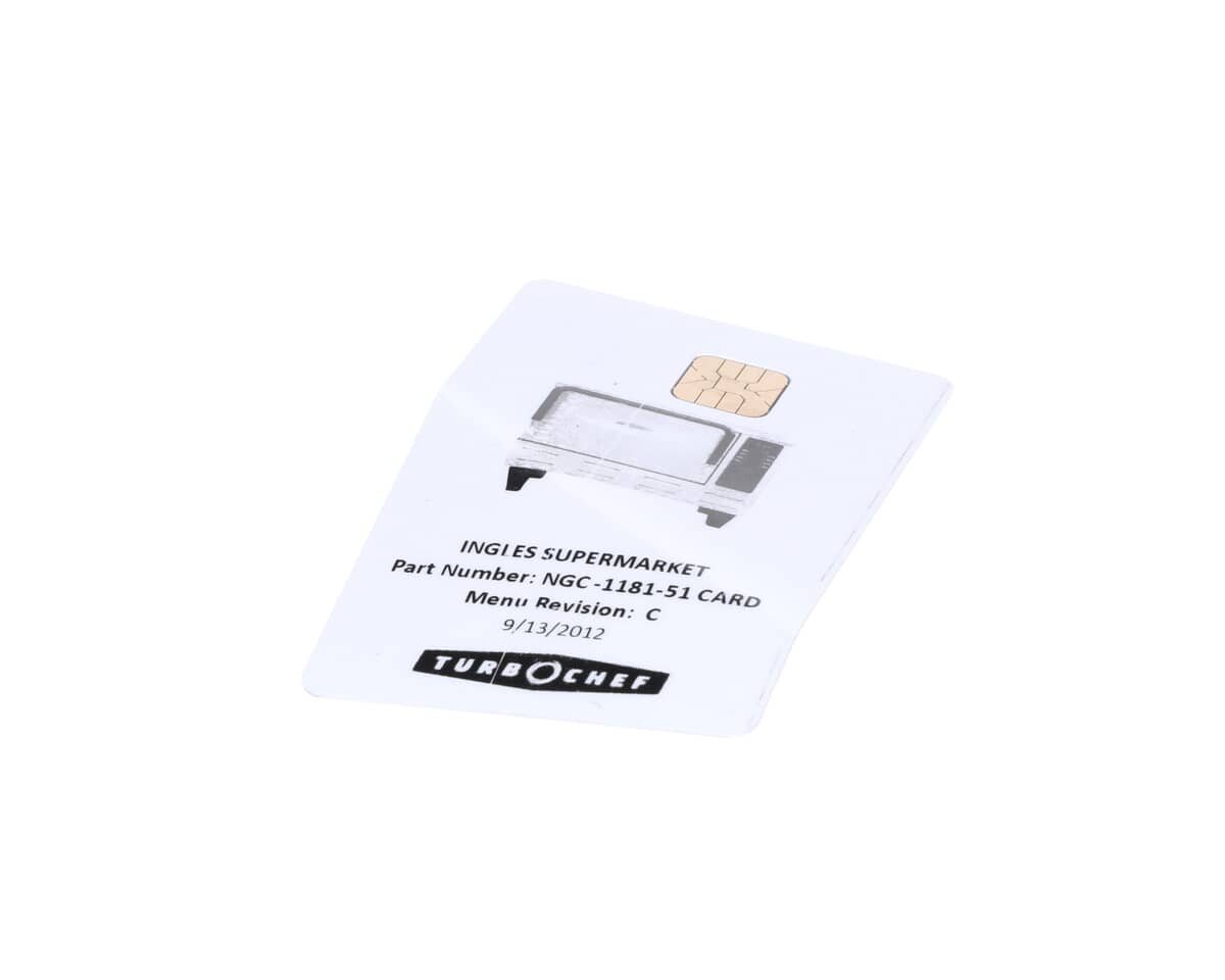 TURBOCHEF PARTS Turbochef NGC-1181-51 Smart Card Ingles Supermarket - SKU TBCNGC-1181-51