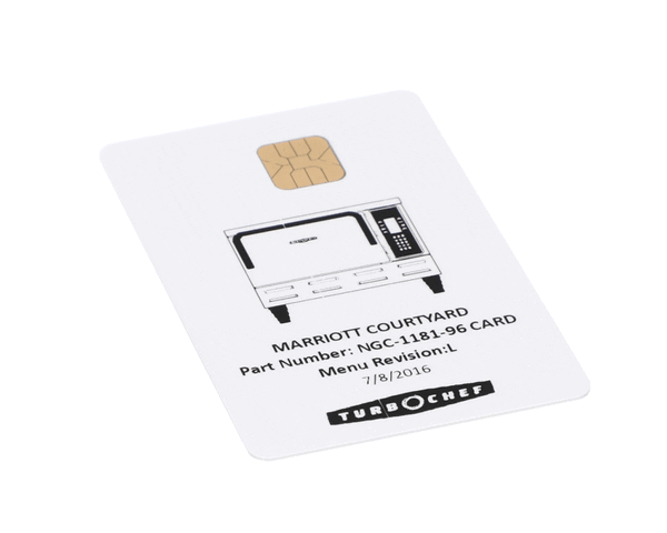 TURBOCHEF PARTS Turbochef NGC-1181-96 Smart Card Marriott Courtyard - SKU TBCNGC-1181-96
