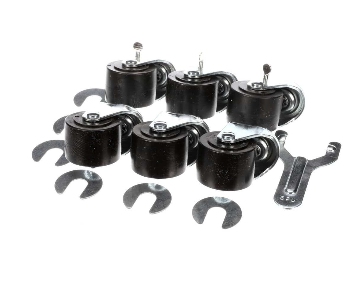 TRUE PARTS True 830281 Caster 2-1/2 SET/6 1/2 Stem Silver 3)LOC - SKU TRUE830281