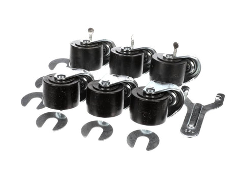 TRUE PARTS True 830281 Caster 2-1/2 SET/6 1/2 Stem Silver 3)LOC - SKU TRUE830281