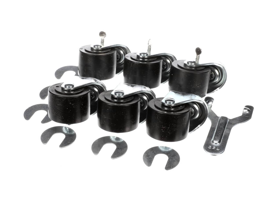 TRUE PARTS True 830281 Caster 2-1/2 SET/6 1/2 Stem Silver 3)LOC - SKU TRUE830281