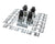 TRUE PARTS True 956214 Caster Kit 3 1/4 Platform Set 4 - SKU TRUE956214