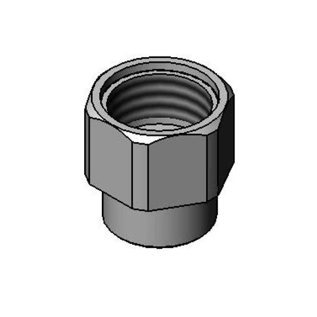 T&amp;S BRASS PARTS T&amp;S Brass 000732-25 Outlet Nut 1/4 NPT X 3/4-14UN Female - SKU TS000732-25