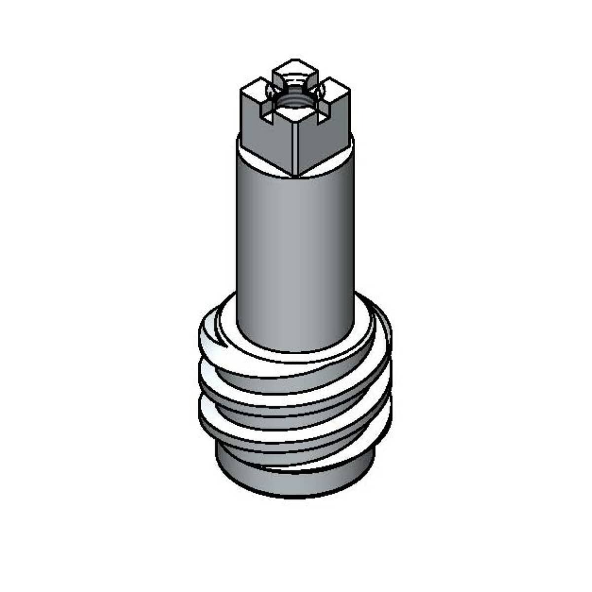 T&amp;S BRASS PARTS T&amp;S Brass 000799-25 Loose Key Stop Short Spindle Chrome-Plated - SKU TS000799-25