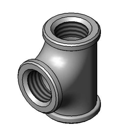 T&amp;S BRASS PARTS T&amp;S Brass 001614-40 Cast Tee 3/8NPT (Chrome Plated) - SKU TS001614-40