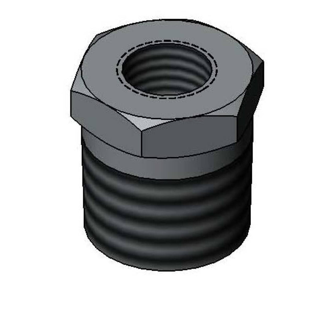 T&S BRASS PARTS T&S Brass 001714-40 Hex Bushing 3/8NPT-M X 1/8NPT-F (Plated) - SKU TS001714-40