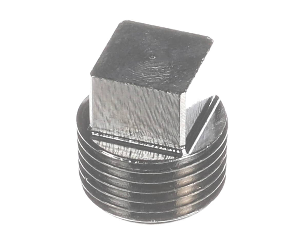 T&S BRASS PARTS T&S Brass 002369-25 3/8 NPT Plug Brass Rough Chrome Plated - SKU TS002369-25