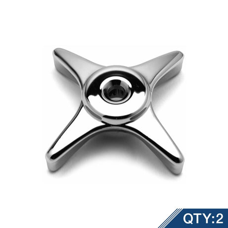 T&amp;S BRASS PARTS T&amp;S Brass 002521-45M Four-Arm Handle, Blank (Qty. 2 - SKU TS002521-45M