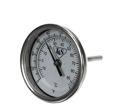 T&amp;S BRASS PARTS T&amp;S Brass 003799-45 Thermometer 0-200F W/ Ts Logo - SKU TS003799-45