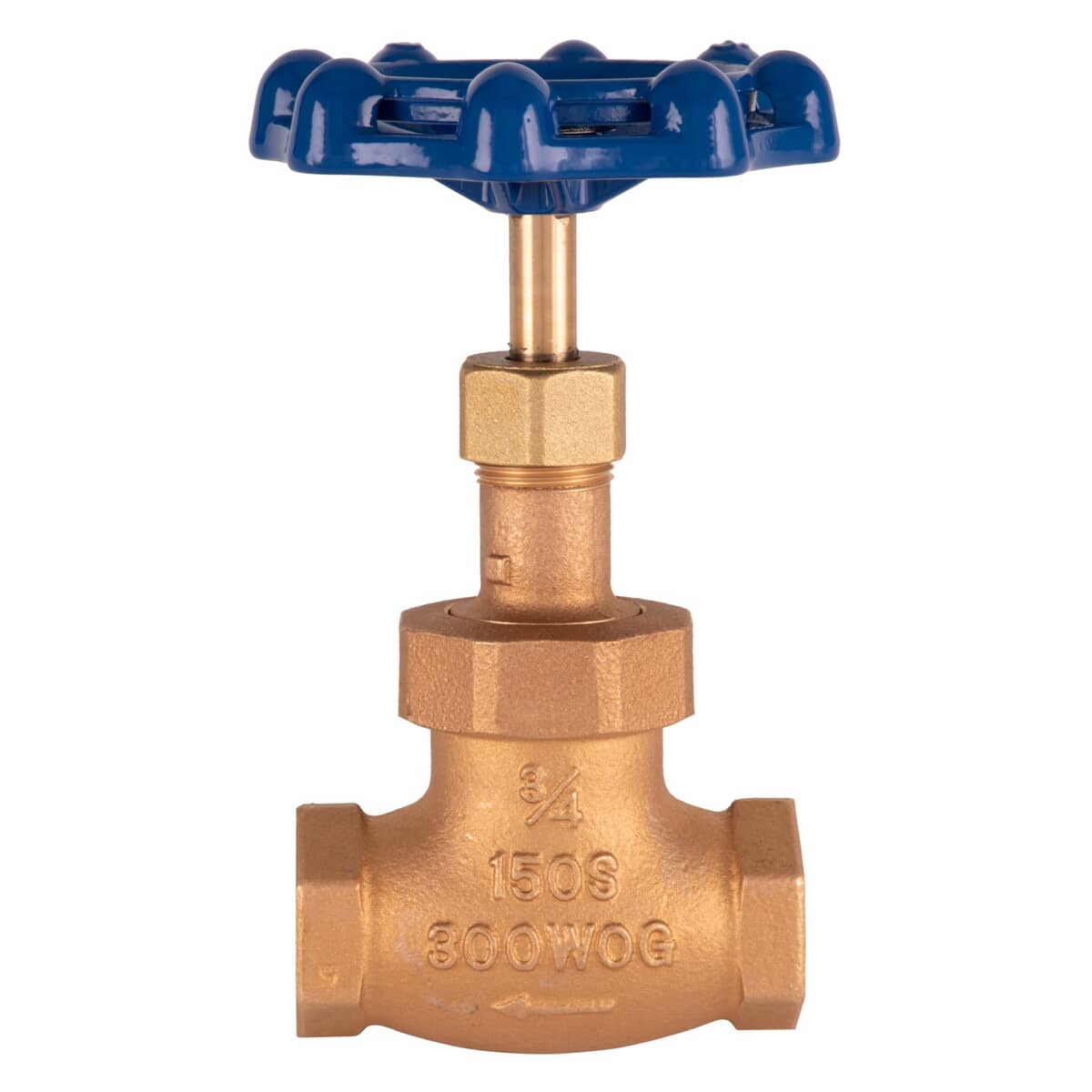 T&amp;S BRASS PARTS T&amp;S Brass 006648-20B 3/4 Globe Valve, Blue Handle - SKU TS006648-20B