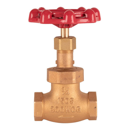 T&amp;S BRASS PARTS T&amp;S Brass 006648-20R 3/4 Globe Valve Red Handle - SKU TS006648-20R