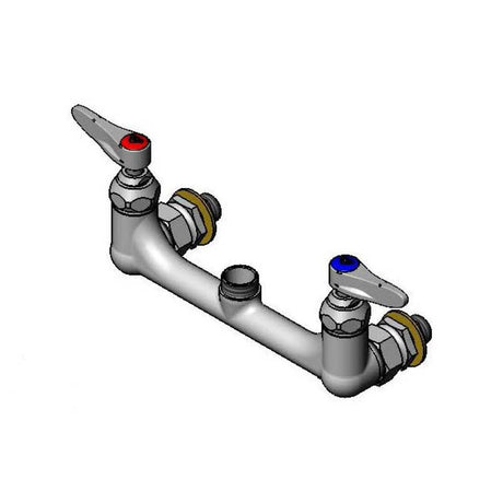 T&amp;S BRASS PARTS T&amp;S Brass 009583-40 8 Wall Mount Base Faucet, Swivel Outlet, 00CC Inl - SKU TS009583-40