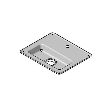 T&amp;S BRASS PARTS T&amp;S Brass 010123-45 Glass Filler Drip Pan (Stainless Steel) - SKU TS010123-45