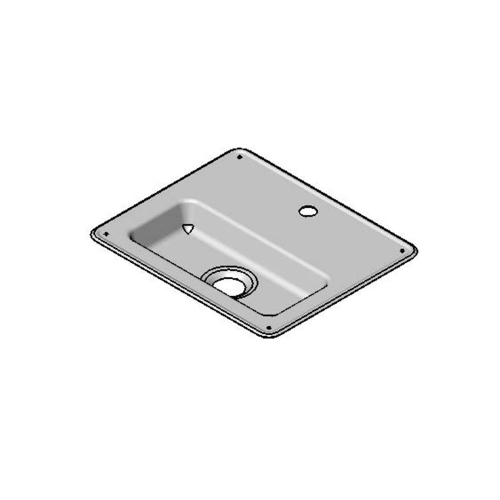 T&S BRASS PARTS T&S Brass 010123-45 Glass Filler Drip Pan (Stainless Steel) - SKU TS010123-45