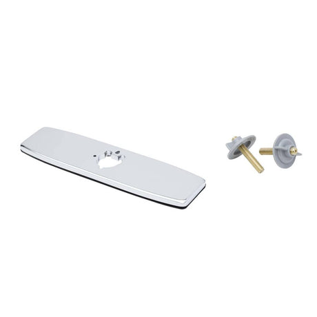 T&amp;S BRASS PARTS T&amp;S Brass 013434-40 8 C/C Forged Deck Plate Chrome Plated - SKU TS013434-40