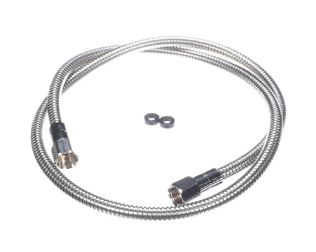 T&amp;S BRASS PARTS T&amp;S Brass 013E-60H Flexible Stainless Steel Hose 60 Length - SKU TS013E-60H