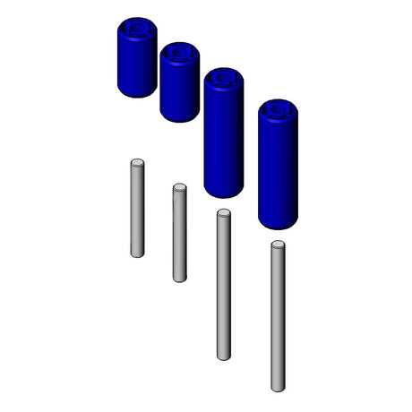 T&amp;S BRASS PARTS T&amp;S Brass 014937-45 4 Roller Kit For Large Enclosed Hose Ree - SKU TS014937-45