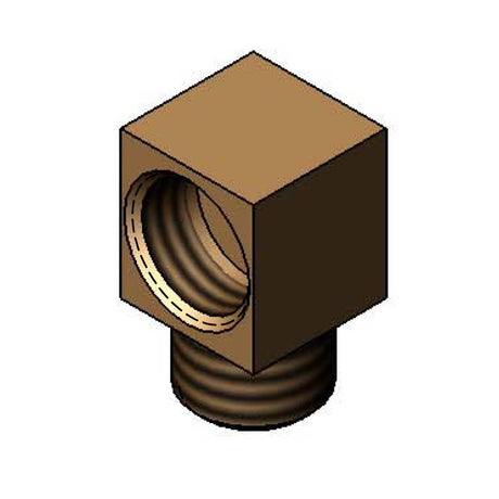 T&amp;S BRASS PARTS T&amp;S Brass 015345-20 Low Profile Elbow 3/8-18NPSM Male X Female - SKU TS015345-20