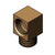 T&S BRASS PARTS T&S Brass 015345-20 Low Profile Elbow 3/8-18NPSM Male X Female - SKU TS015345-20