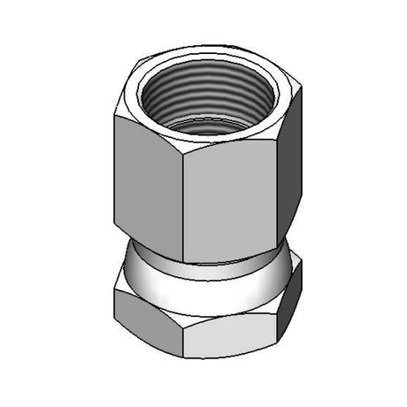 T&amp;S BRASS PARTS T&amp;S Brass 015713-45 3/4NPT X 3/4NPT Swivel Connector - SKU TS015713-45