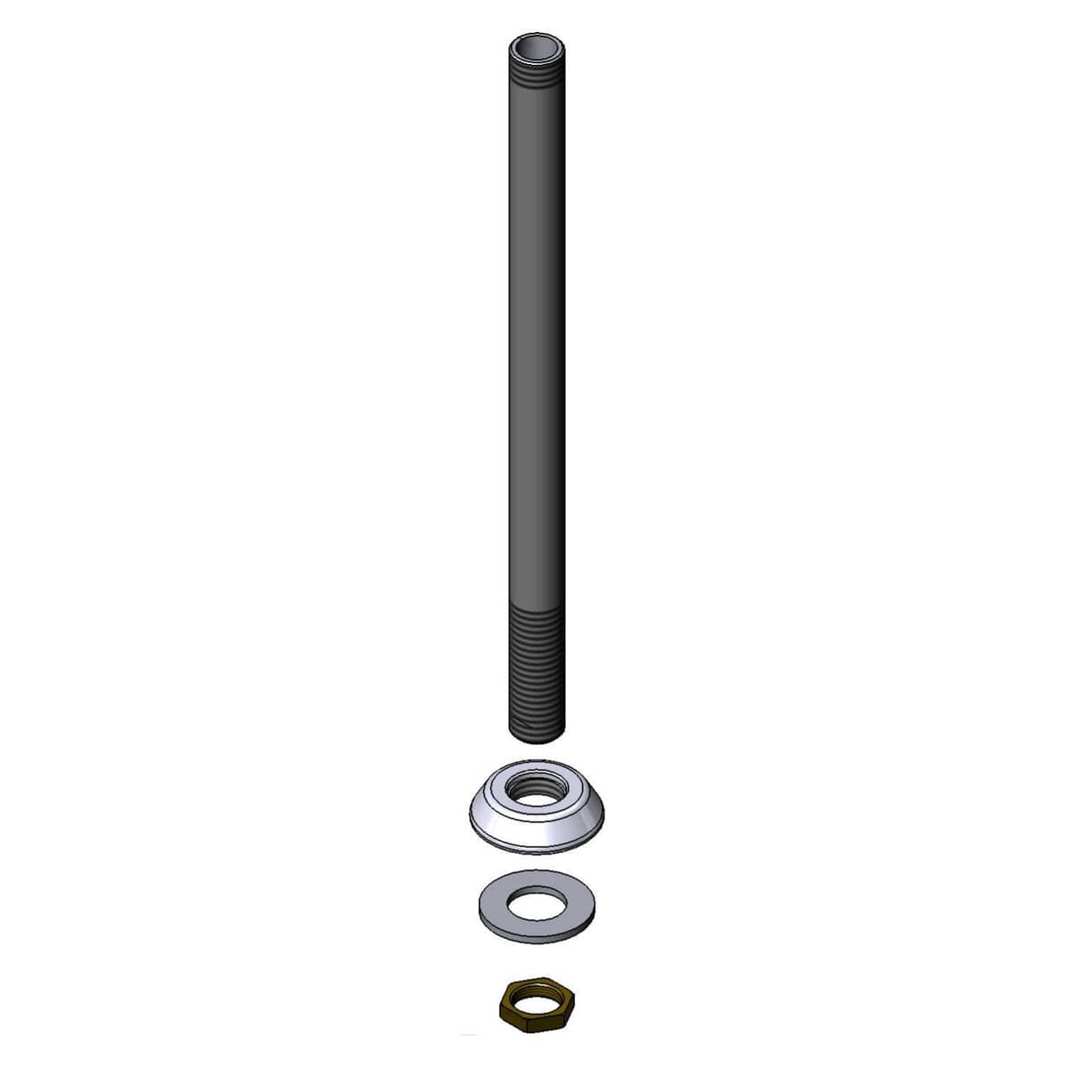 T&amp;S BRASS PARTS T&amp;S Brass 015887-40 B-1210 Glass Filler Pedestal &amp; Flange Assembly - SKU TS015887-40