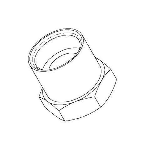 T&amp;S BRASS PARTS T&amp;S Brass 016145-25 ADAPTER:7/8-20 Female Thread X 1/4 NPT F - SKU TS016145-25
