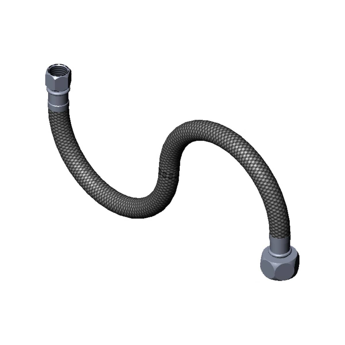 T&amp;S BRASS PARTS T&amp;S Brass 016297-45XL Flexible Connector Hose 1/2 Npsm-F X 1/4 Npsm-F X - SKU TS016297-45XL