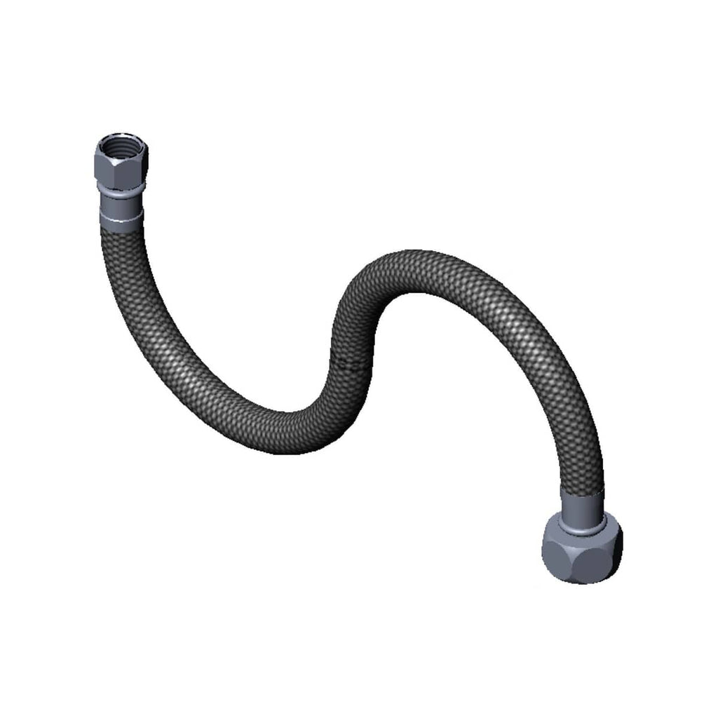 T&S BRASS PARTS T&S Brass 016297-45XL Flexible Connector Hose 1/2 Npsm-F X 1/4 Npsm-F X - SKU TS016297-45XL