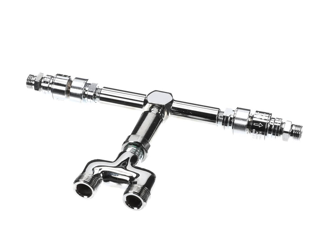 T&S BRASS PARTS T&S Brass 017212-40 Y Fitting & Vb Swivel Tee W/ (2) Vacuum - SKU TS017212-40