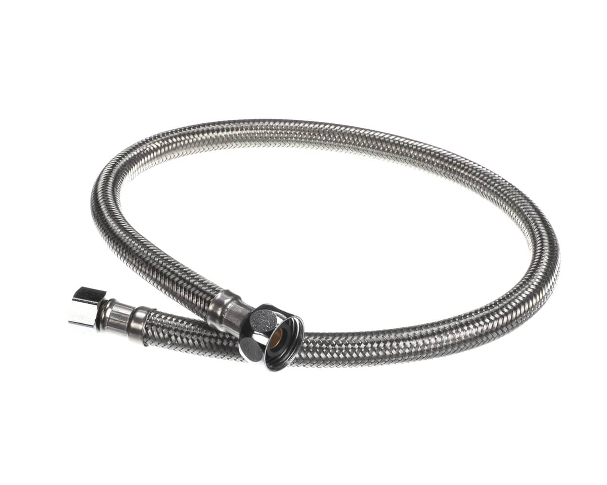 T&amp;S BRASS PARTS T&amp;S Brass 017420-45 24 Flex Hose 9/16-24UN-F X 1/2NPSM-F - SKU TS017420-45